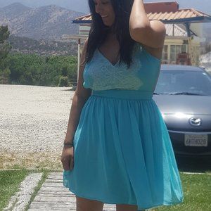 Powdered Blue Dress